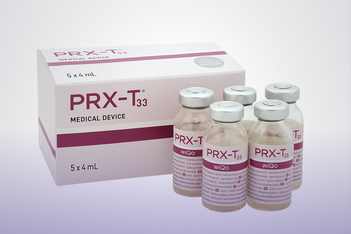 What is PRX-T33, and how does a needle-free peel actually work?